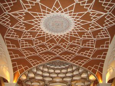 Bespoke luxury hand-carved ceiling plasterwork by Iranian Architect Master Motifi-Fard`